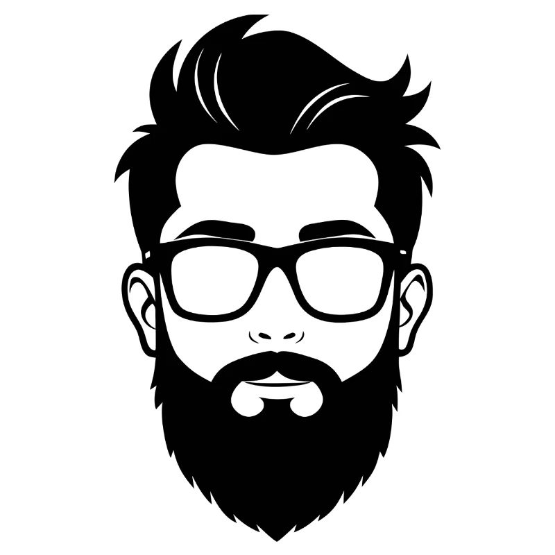 Bearded Hipster Man