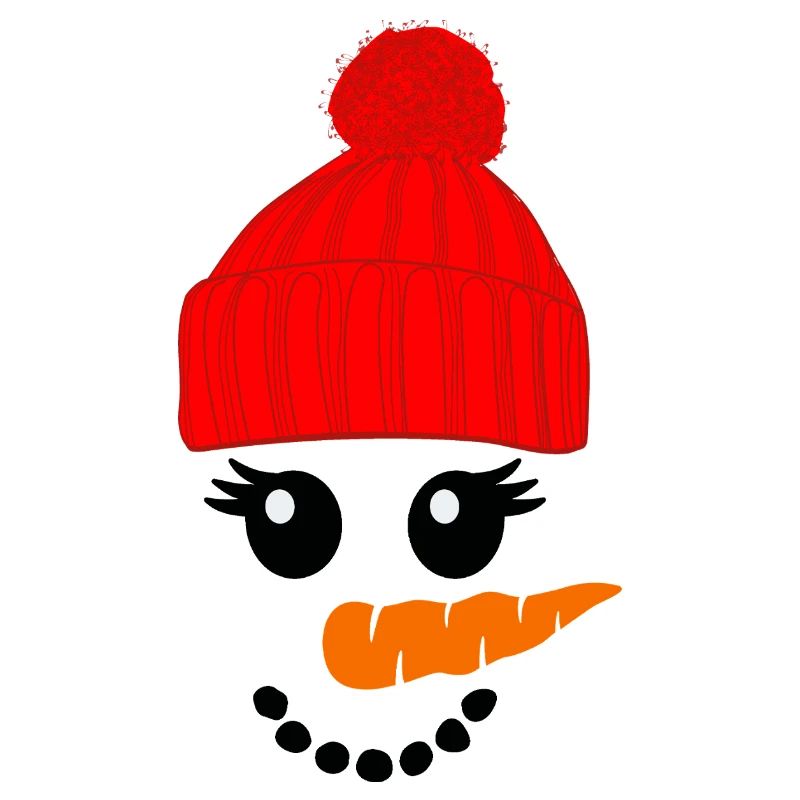 Schneemann mit rotem Hut