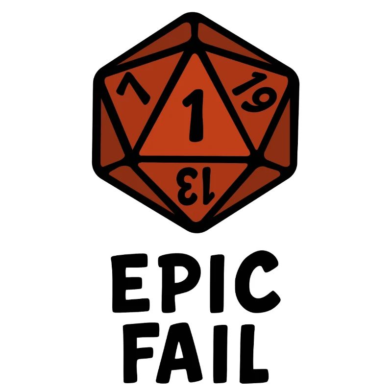 D20 Dice Retro Style Art
