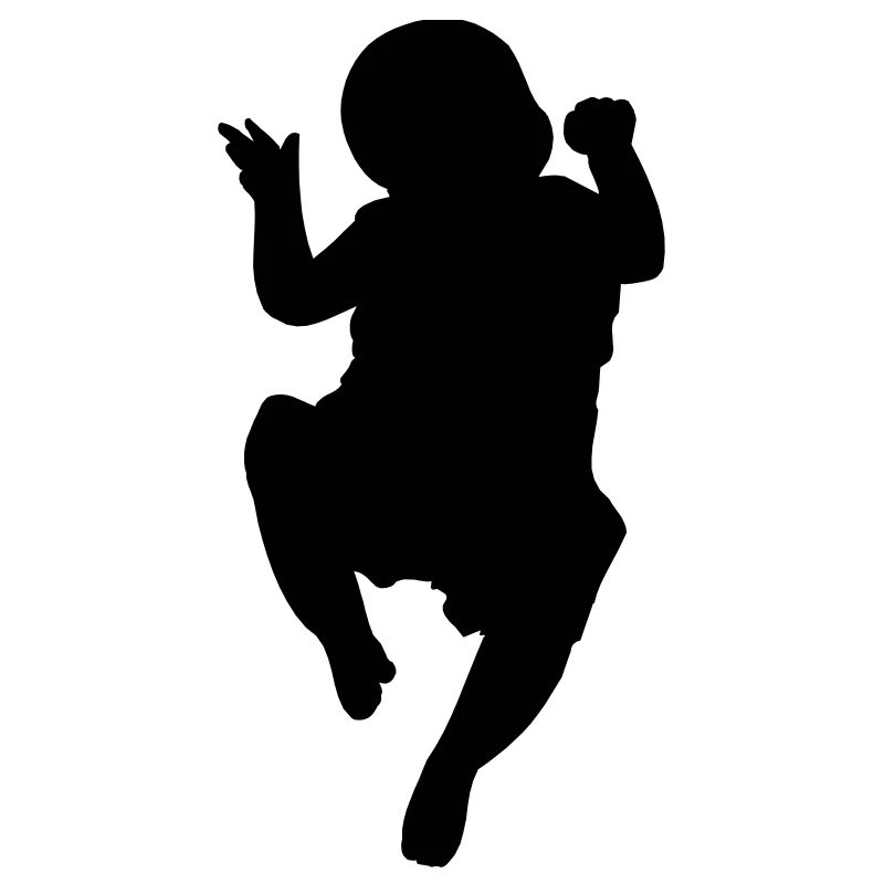 Logo image d’ombre de bébé pour l’annonce de naissance