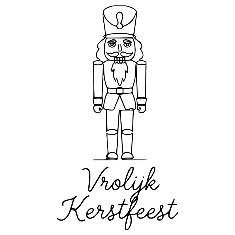 Vrolijk Kerstfeest Nutcracker Christmas