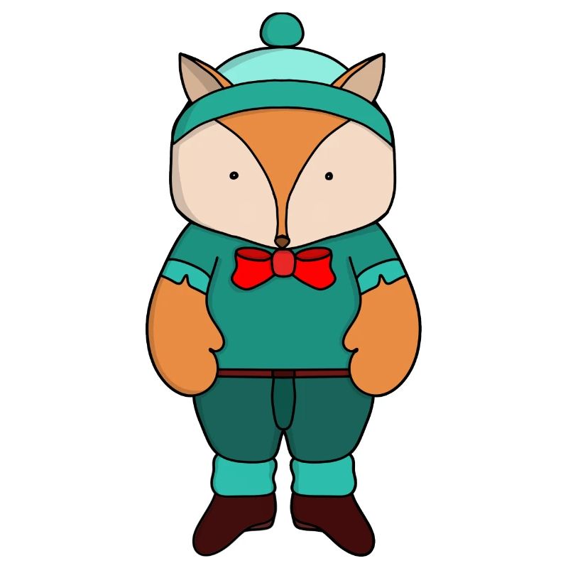 Renard vert mignon