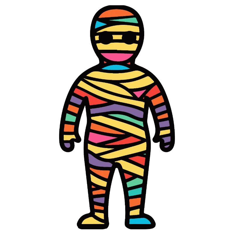 Mummy Halloween Comic Funny