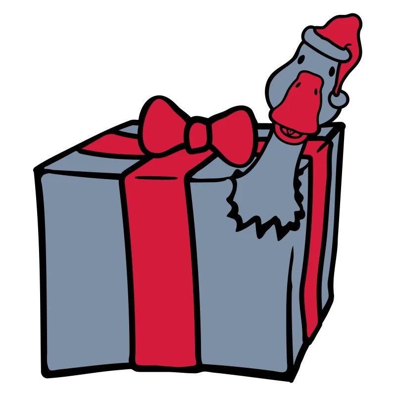 L’oie éclate de cadeau