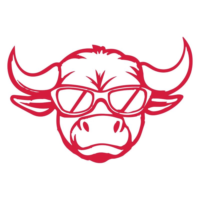 Visage de bande dessinée Taureau