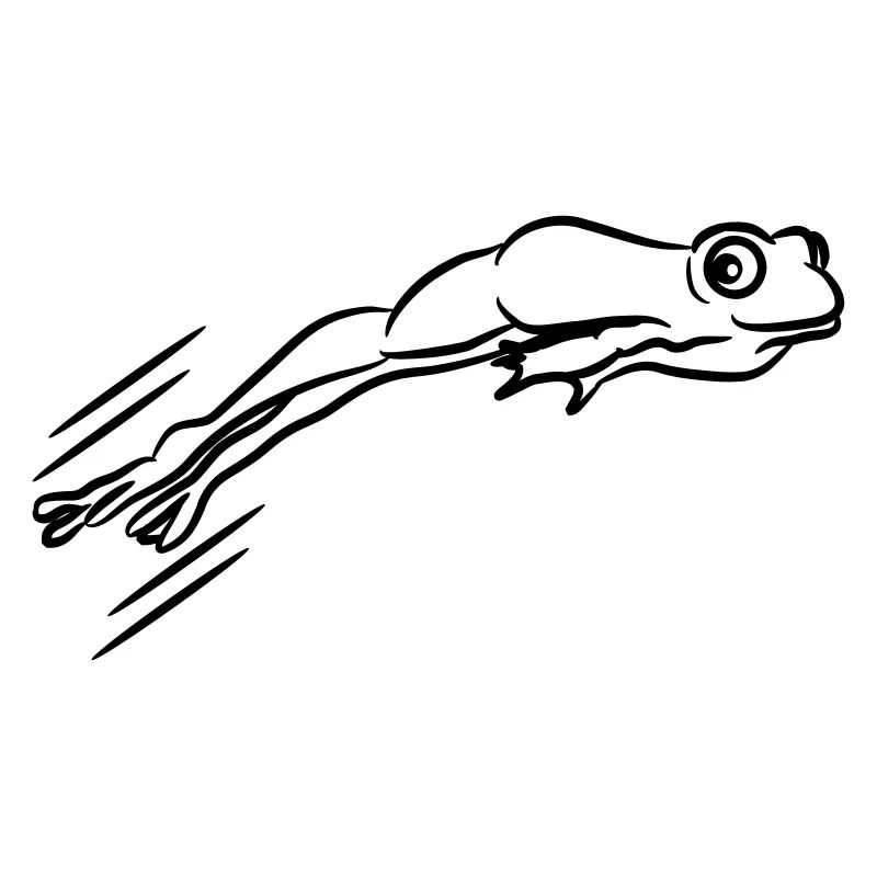 Frosch springen