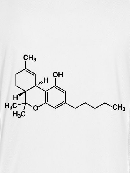 THC tetrahydrocannabinol molecule