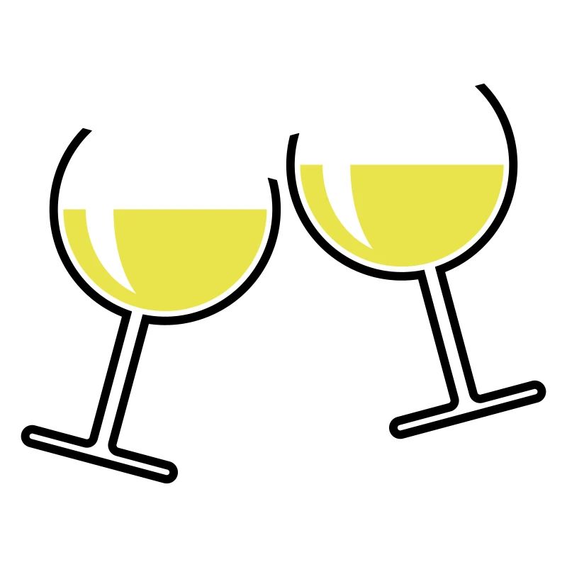 2 verres à vin blanc (vin blanc / vin / rond ouvert 2C)