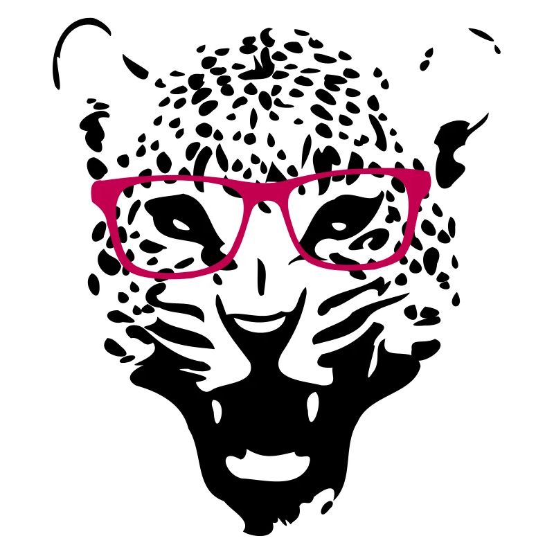 Leopard Nerd Brille 2c