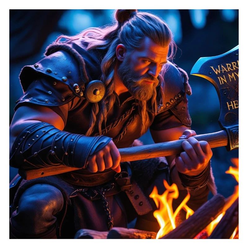 Fantasy Wikinger mit einer Axt