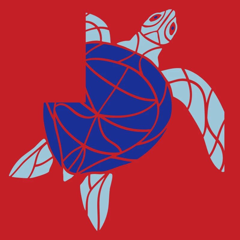 Water turtle lines strokes pattern nice cool