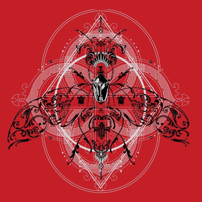 Psychedelic Insects Bug Pattern Ornament