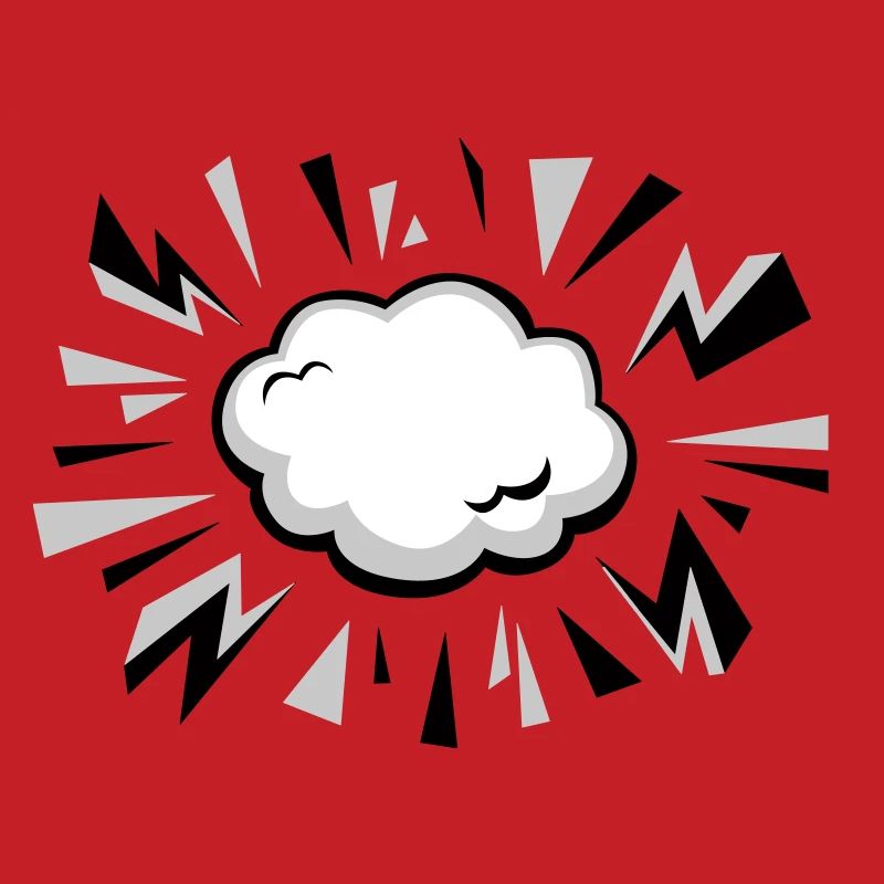 Comic Cloud with Lightning