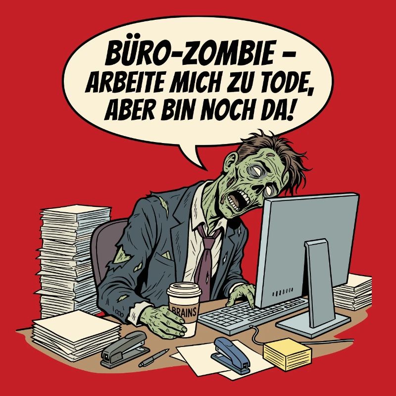 Office zombie: Work until death