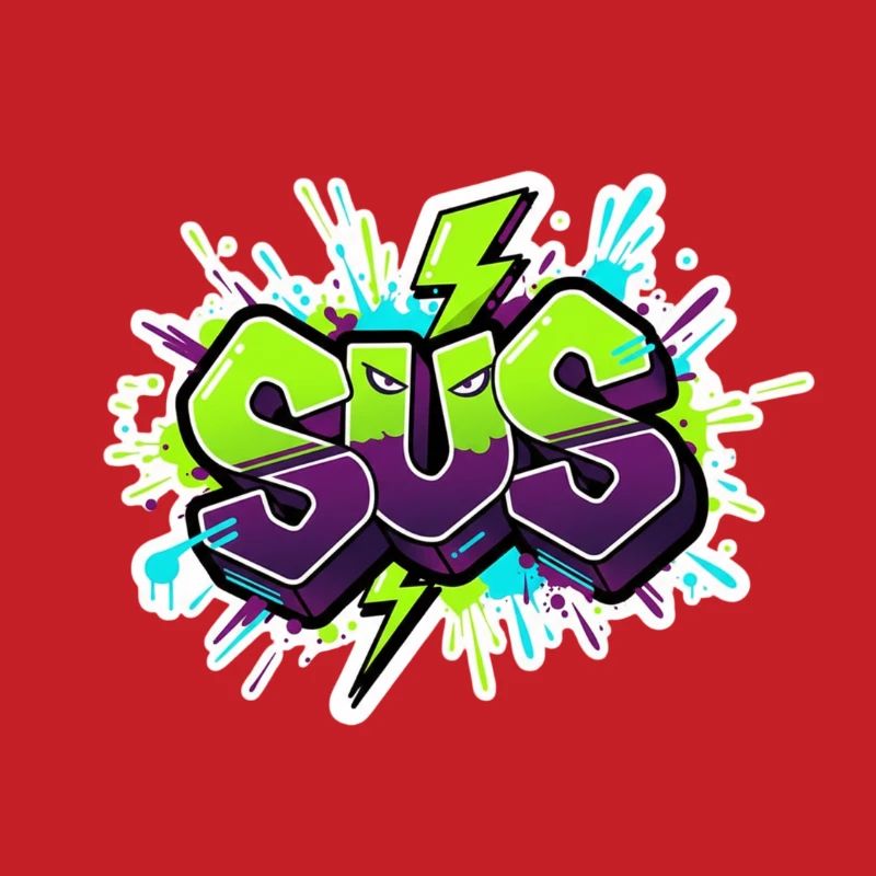 SUS Graffiti Neon Splash