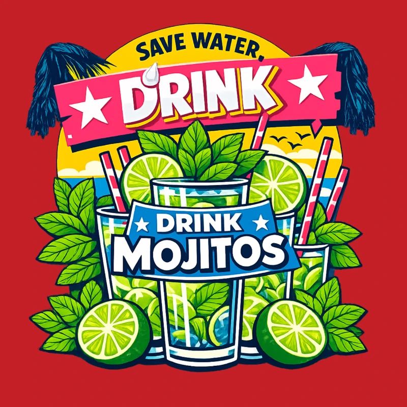 Spar das Wasser, trink Mojitos