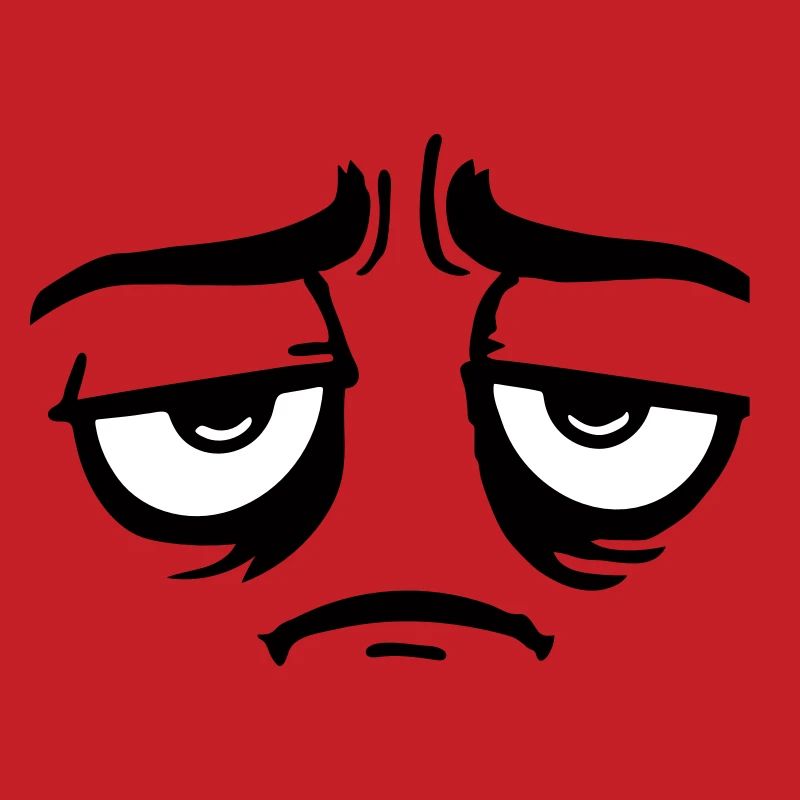 Grumpy sad disappointed face funny
