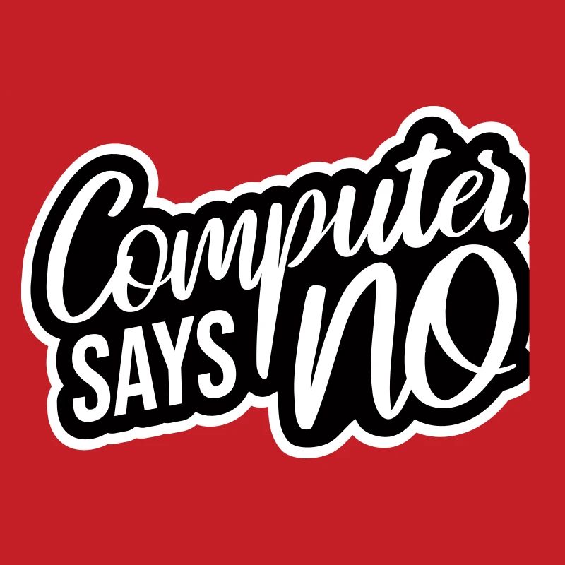 L’ordinateur dit pas de technique drôle de nerd programmeur