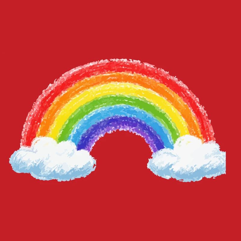 Rainbow over clouds
