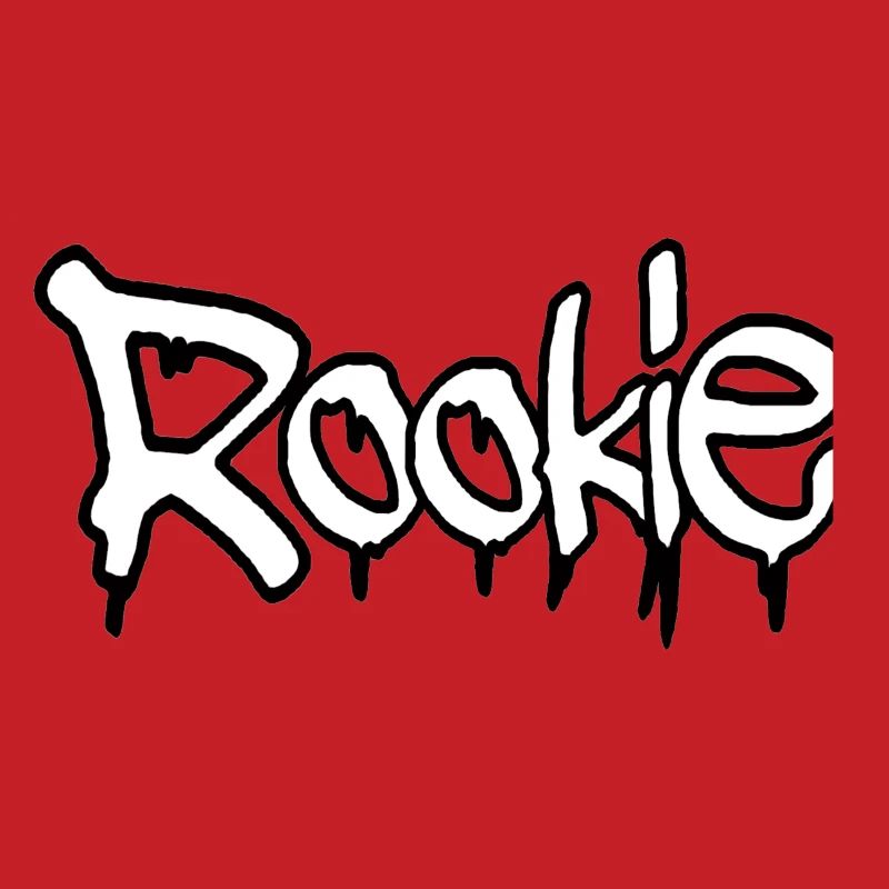 Graffiti Style Rookie Text Design