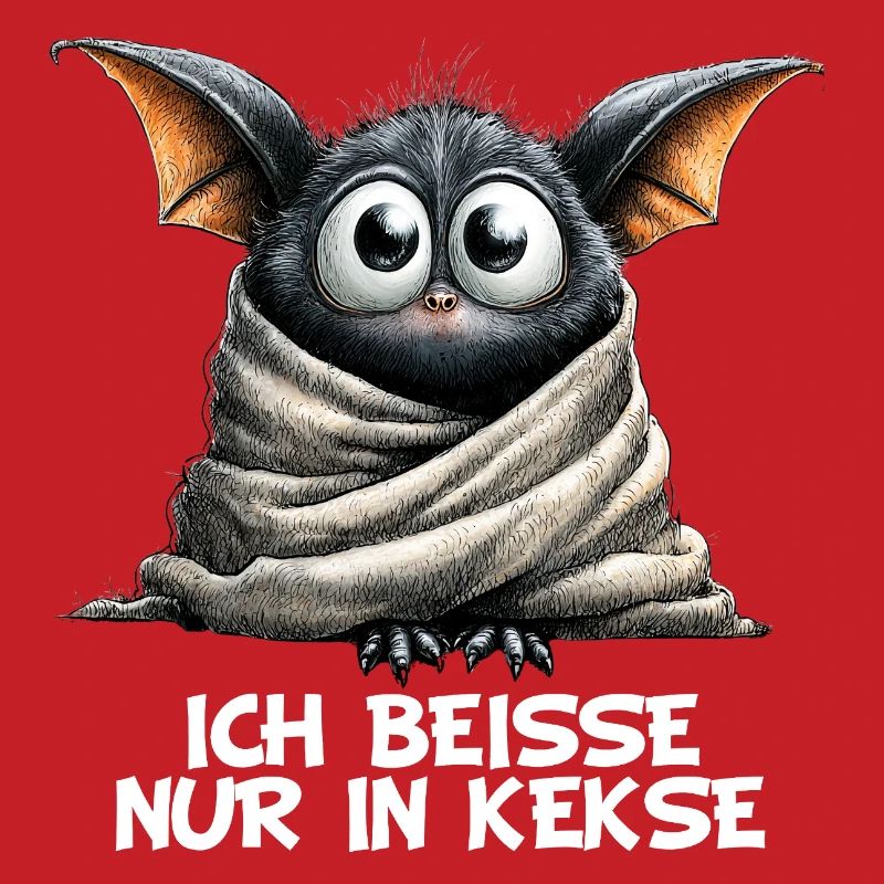 Je mords juste dans des biscuits, chauve-souris bizarre