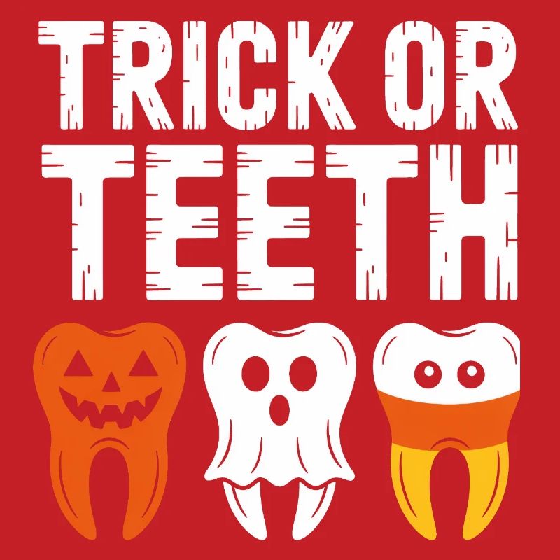 Trick oder Teeth Halloween-T-Shirt