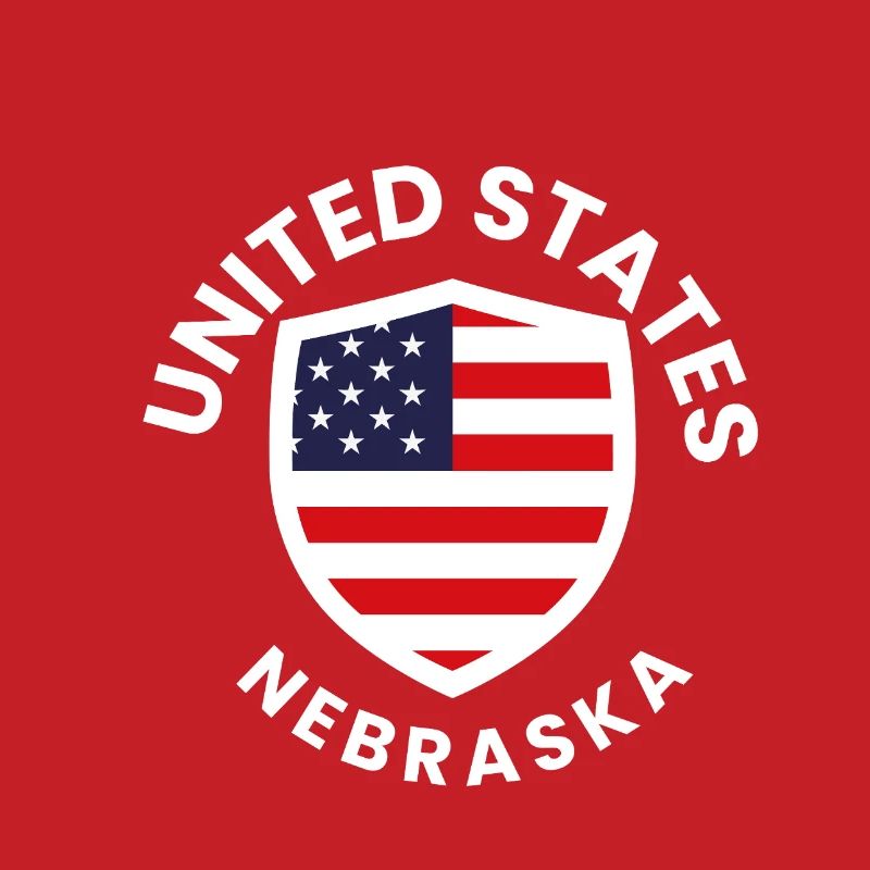 Nebraska Flag Shield Patch