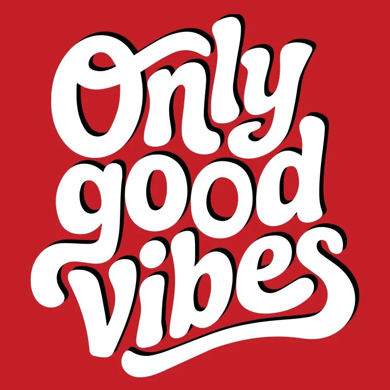 Conception de lettrage à la main Positive Vibes