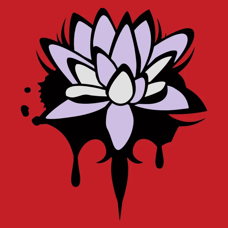 Fleur de lotus graffiti