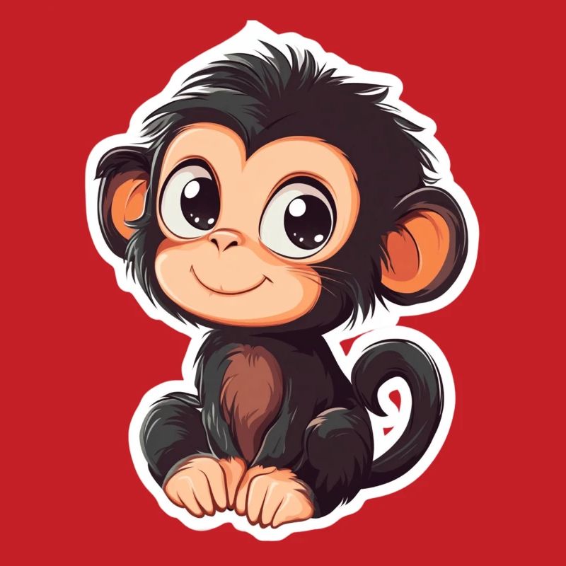 Cute Monkey Cute Monkey Gift for Monkey Fans