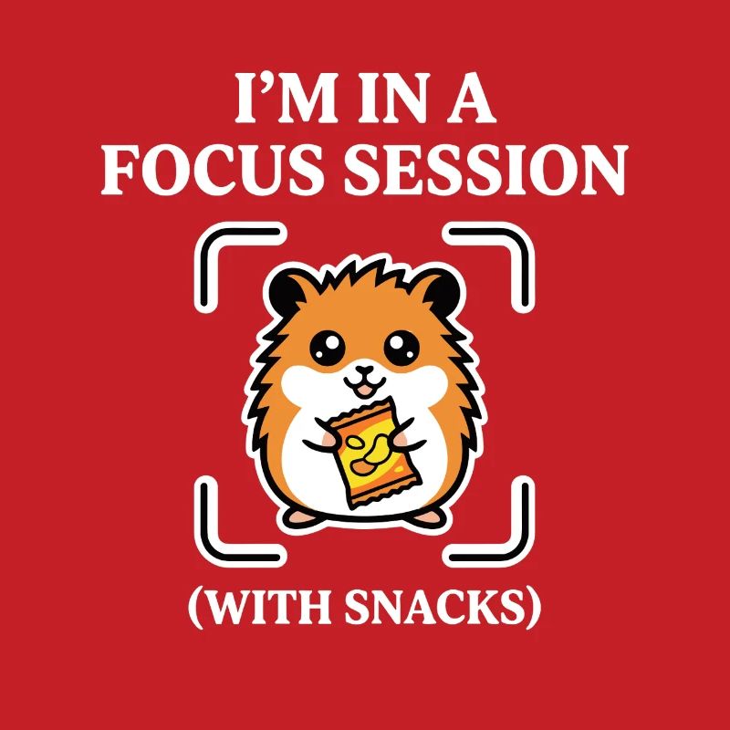 Séance de concentration avec des snacks Humour de hamster