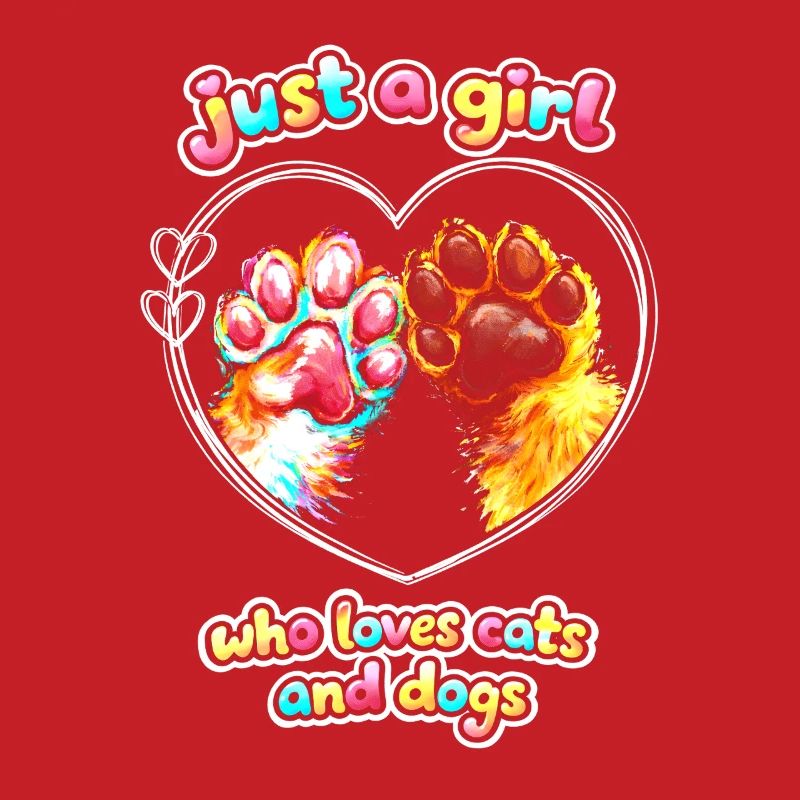 Just a Girl : Amour pour les chats et les chiens