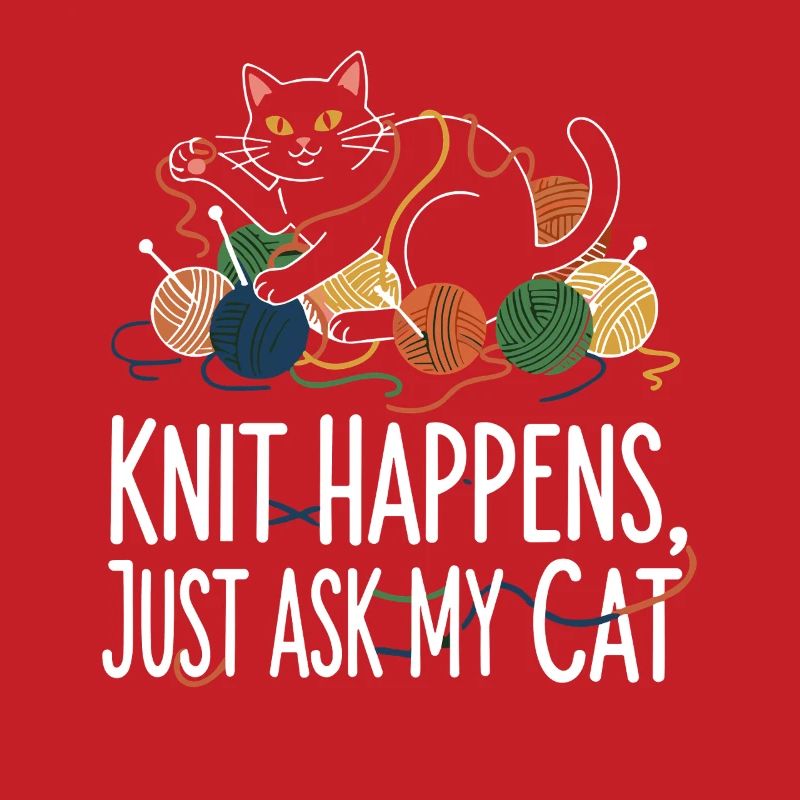 Le tricot arrive – Demandez à mon chat