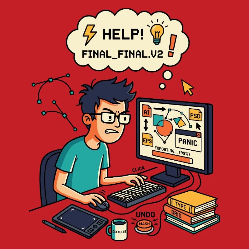 Graphiste Designer Chaos Export Panic
