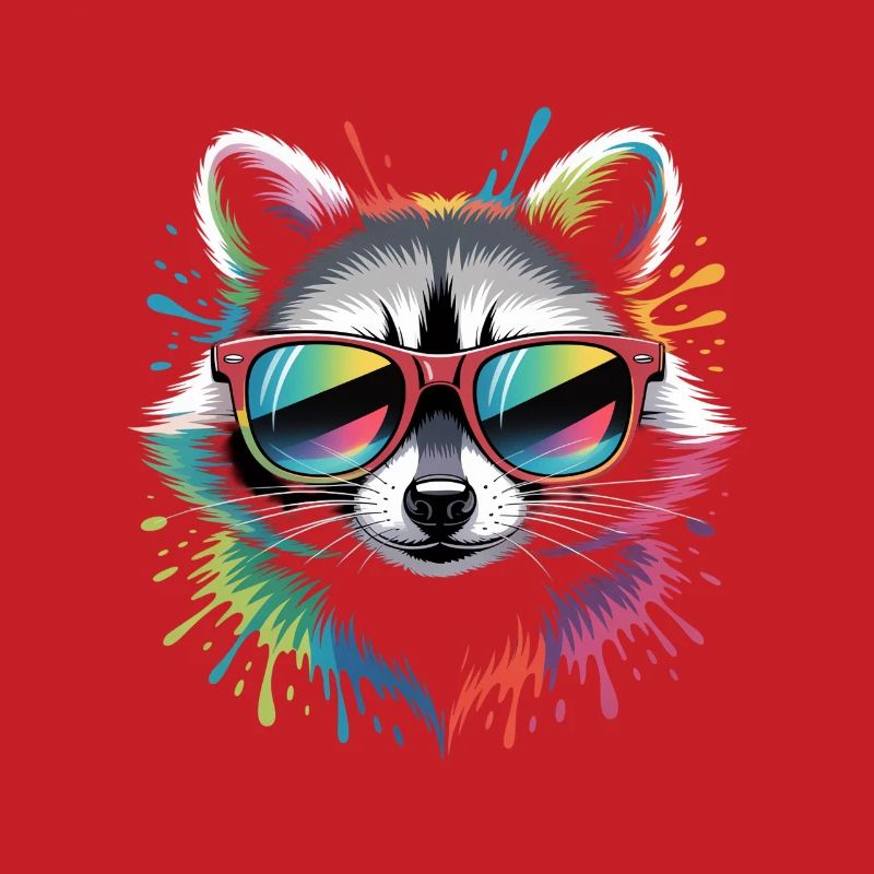 Rainbow Waschbär