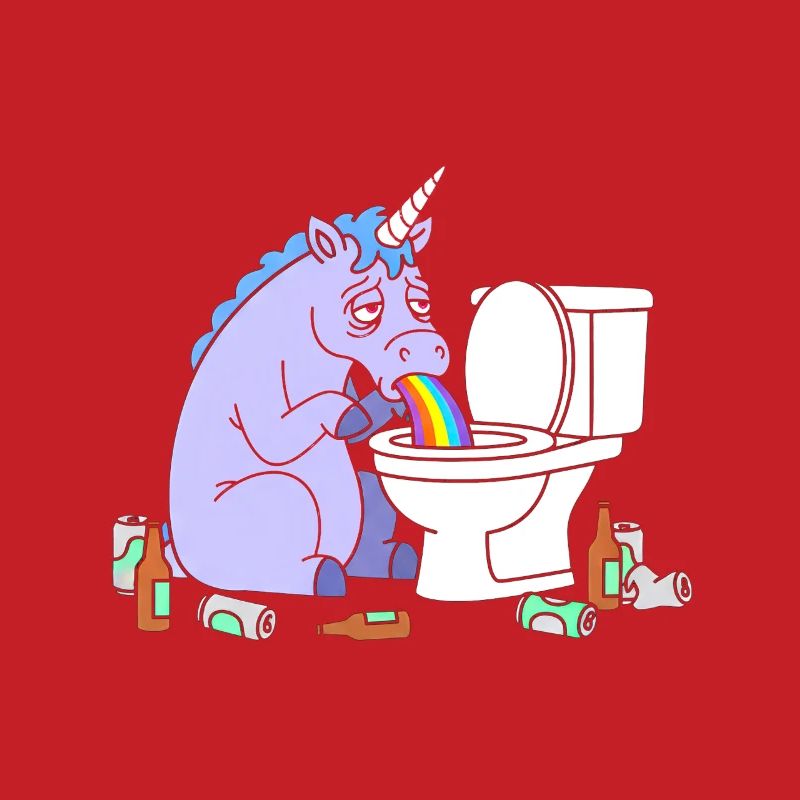 Klo Regenbogen Einhorn