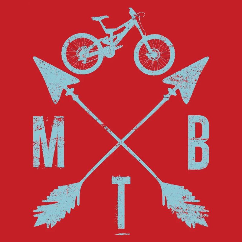 Monogramme des flèches de vélo VTT Crest