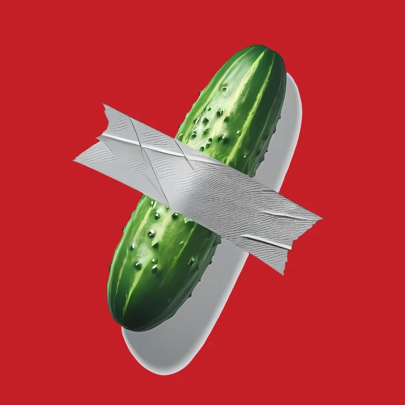 Cucumber on Wall - The Next Big Art Meme!