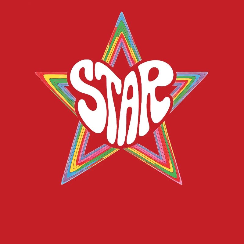 Star de l’espace Arc-en-ciel psychédélique