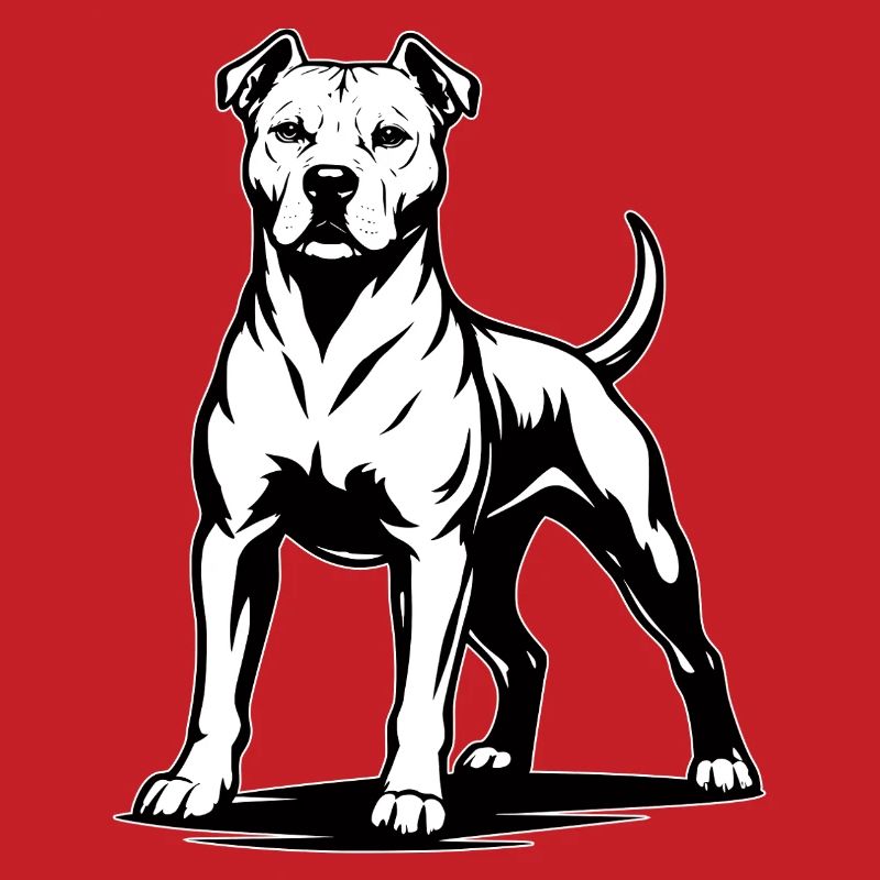 Pitbull in stolzer Pose