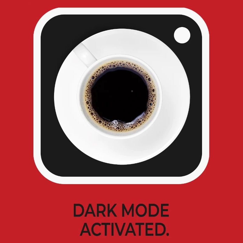 Dark Mode Activated Kaffee Nerd Spruch