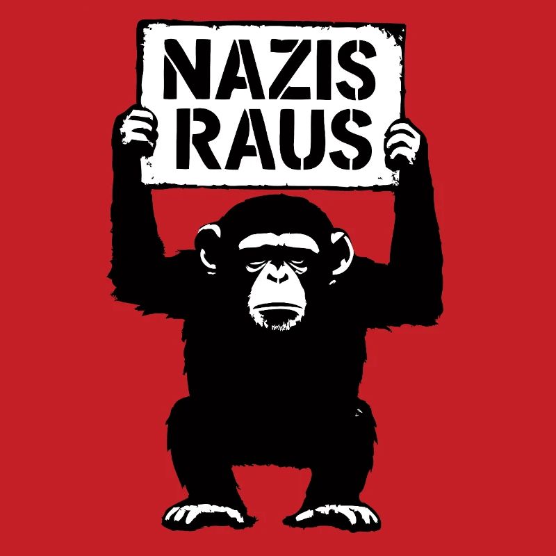Grim monkey is against racism