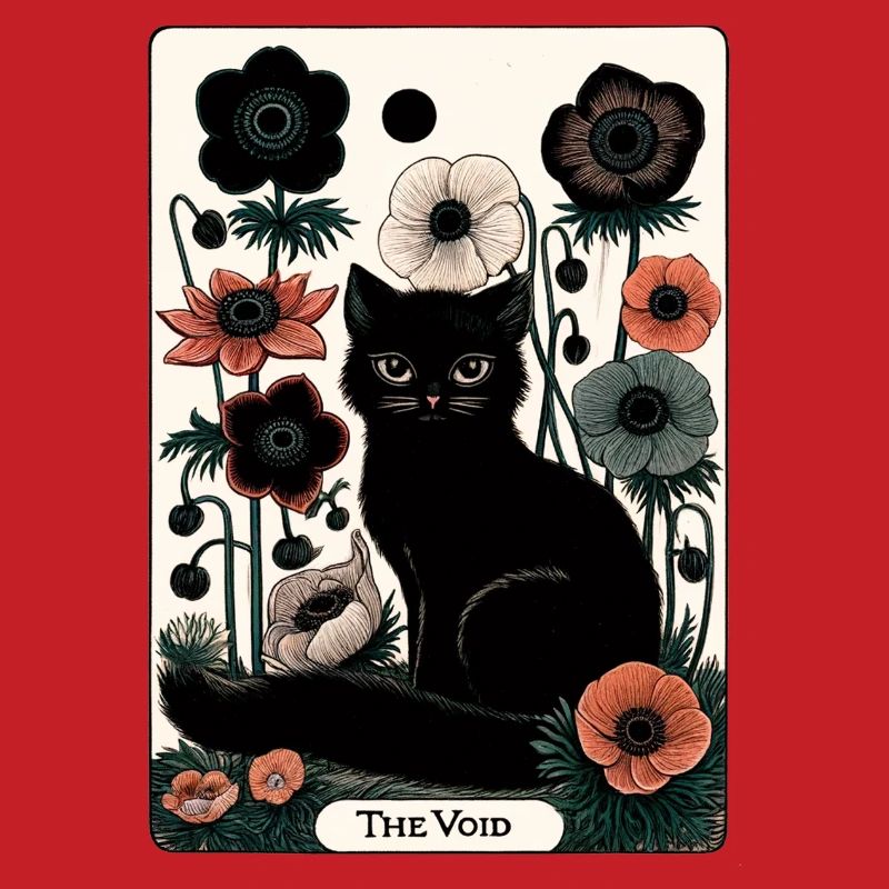 Tarot Chat du Vide en Fleur