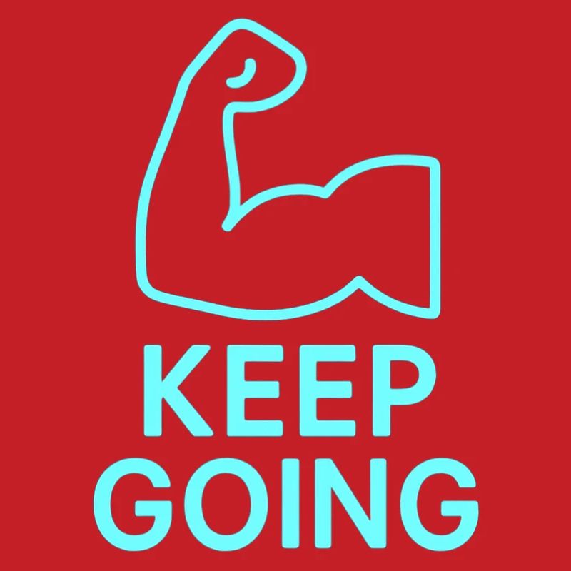 Durchhaltearm Keep Going