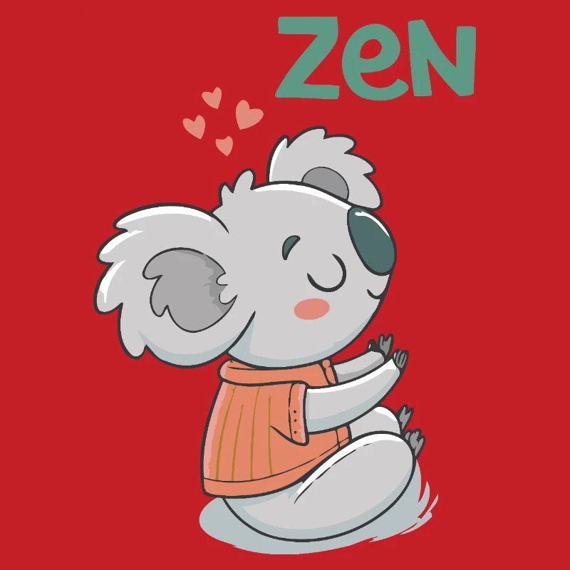 Koala Zen en Pullover Orange