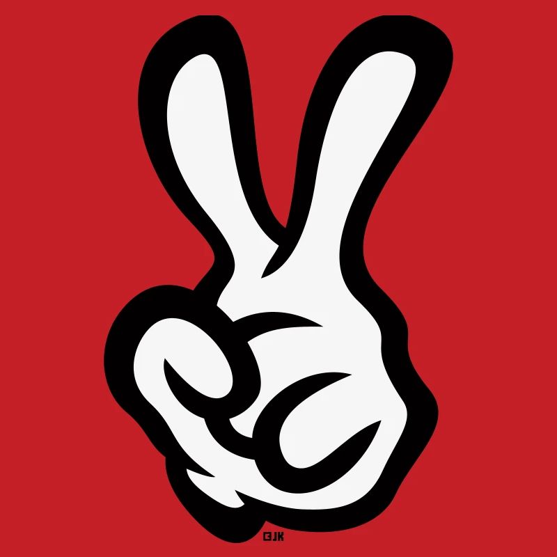 Victory Hand Sign (Left Hand / POS / 2C)