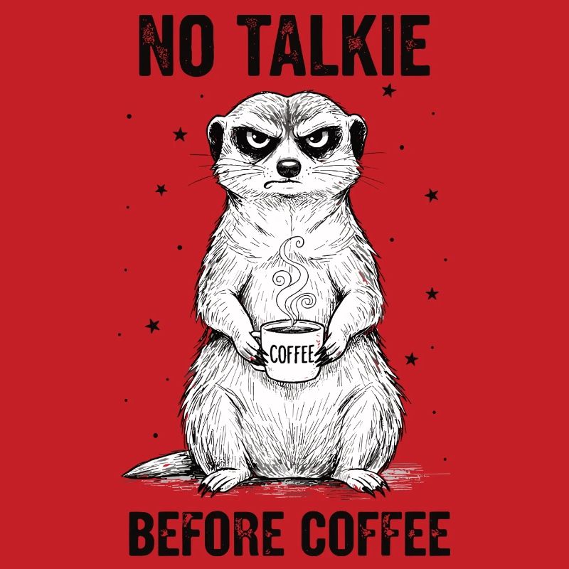 Pas de conversation devant un suricate amateur de café