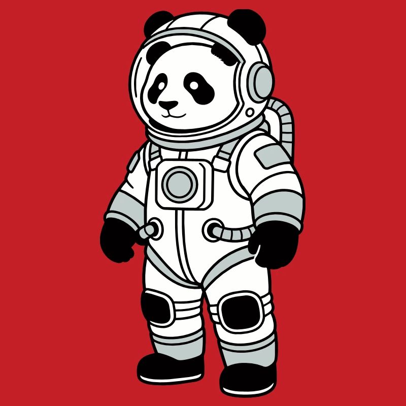 panda bear spacesuit