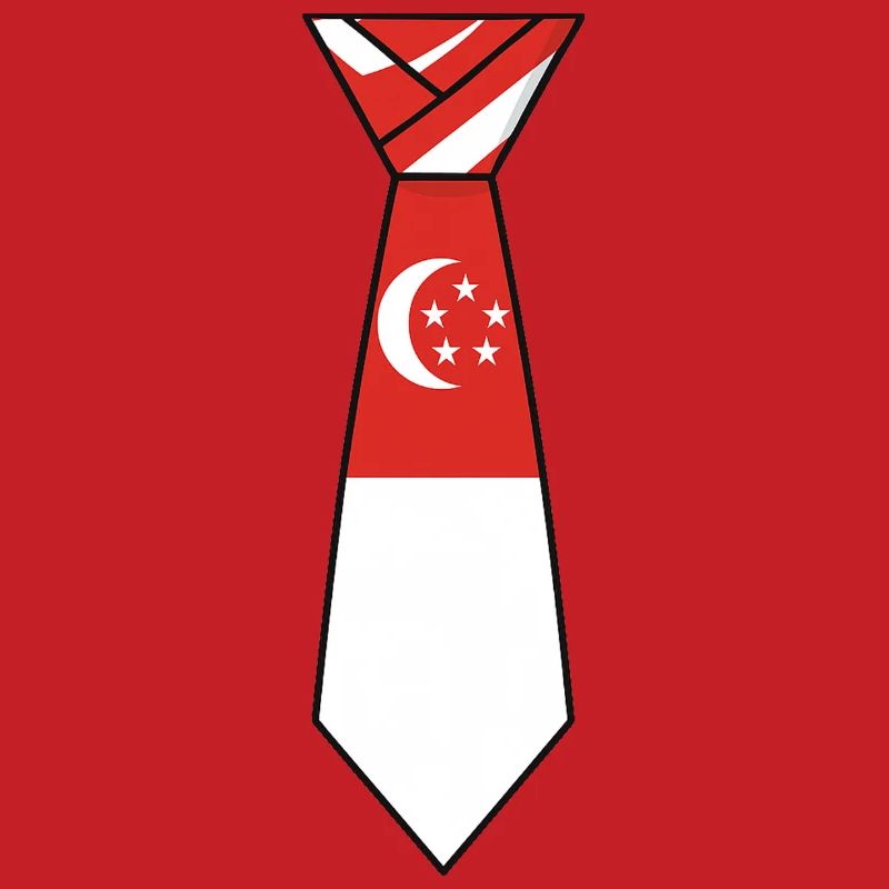 Cravate de Singapour – Conception du drapeau