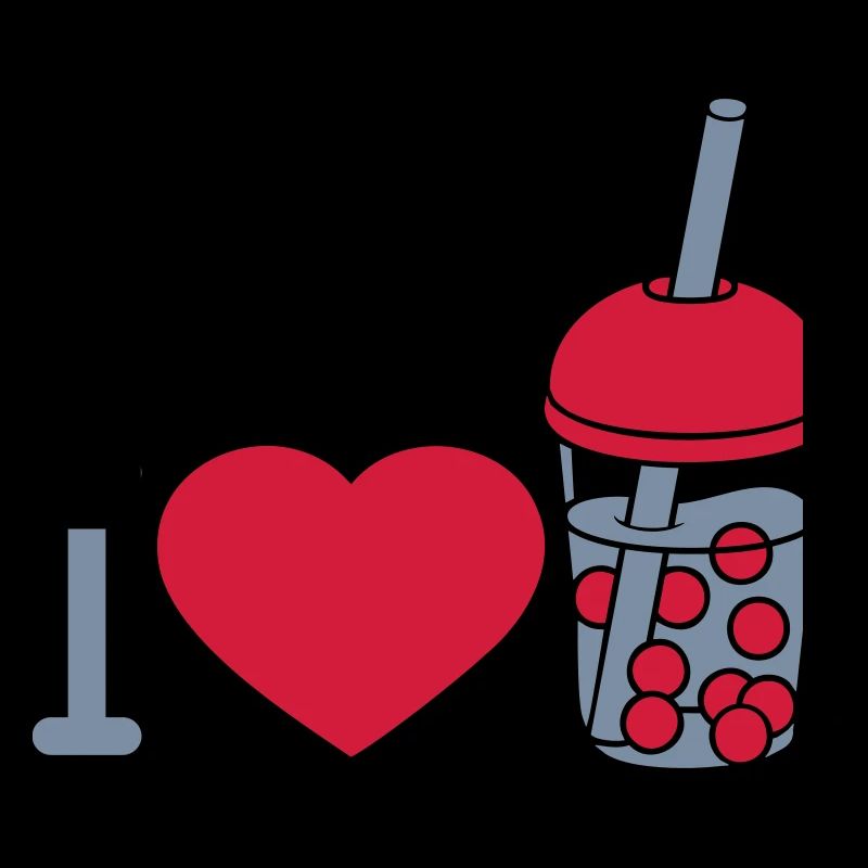Cœur amour Bubble Tea